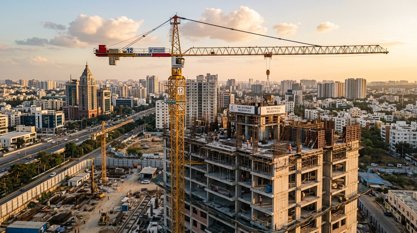 SLN Enterprises Tower Crane Bangalore Construction Site
